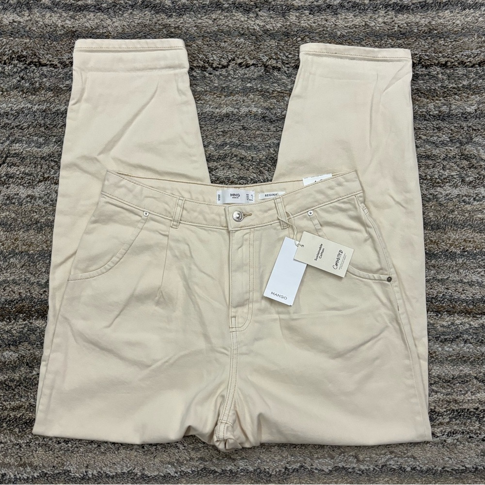 Mango Denim Regina Slouchy Ankle High Rise Jeans Sz 8 NWT | Mango Balloon Jeans-